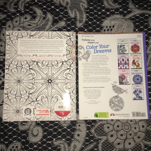 Two Adult Coloring Books - Picture 3 of 3